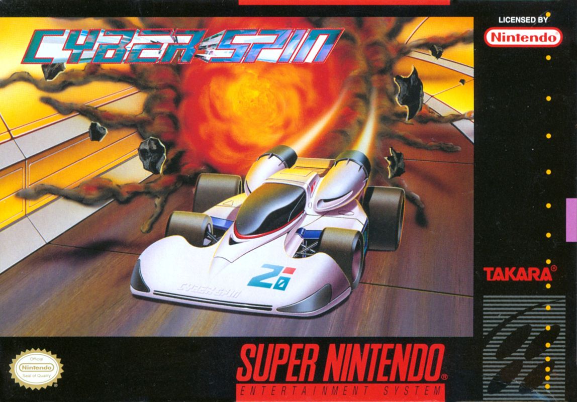 Cyber Spin box art for Super Nintendo